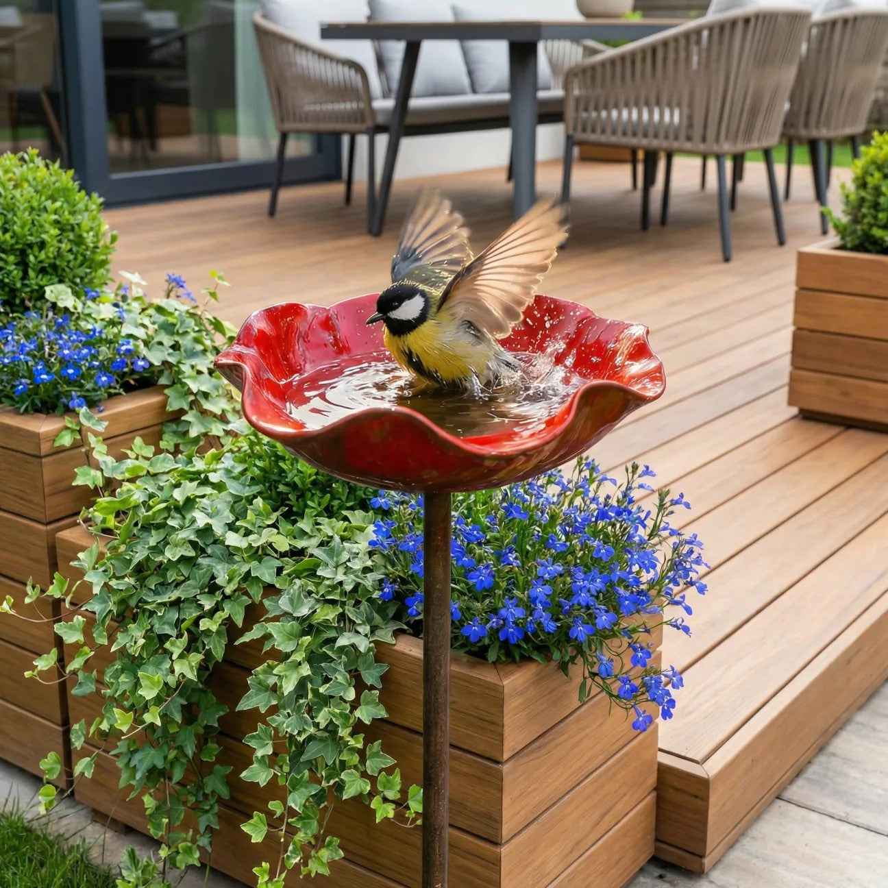 🐝 Pollinator-Friendly Flower Bird Bath – Your Garden’s New Must-Have