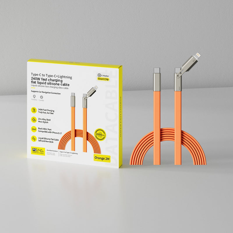 🔥Hot Sale 50% OFF⚡Invisible stand charging cable🔆 | Official Authorized | MFi-Certified Cables🔥