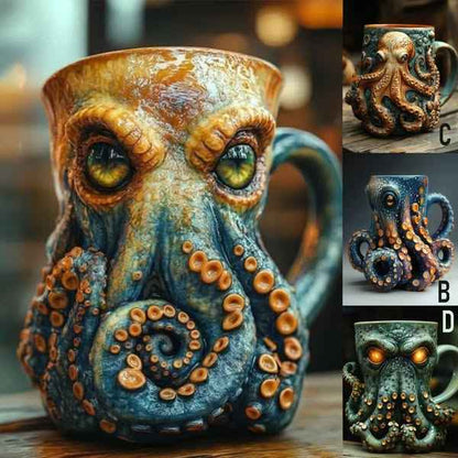 🐙45% OFF Now🎁Handmade Cthulhu-Inspired Pirate Mug