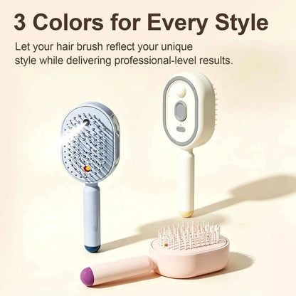 🪮No More Frizzy Hair🎁Electric Spray Air Cushion Massage Hair Comb – Anti-Tangle & Essential Oil Mist Brush