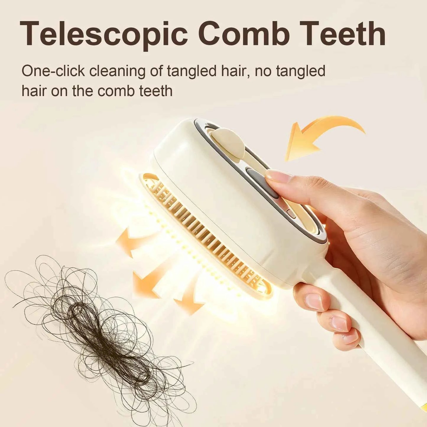 🪮No More Frizzy Hair🎁Electric Spray Air Cushion Massage Hair Comb – Anti-Tangle & Essential Oil Mist Brush