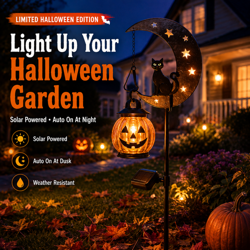 🎃 Early Halloween Deal | Pumpkin Moon Garden Stake Light Now 49% OFF