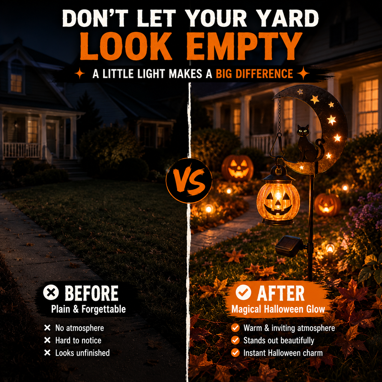 🎃 Early Halloween Deal | Pumpkin Moon Garden Stake Light Now 49% OFF