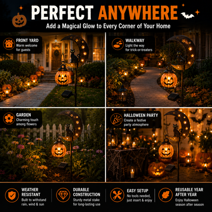 🎃 Early Halloween Deal | Pumpkin Moon Garden Stake Light Now 49% OFF