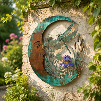 🔥Last Day 50% OFF Sola🔥-🌟🌜️Crescent Moon Bee Wall Decor🐝