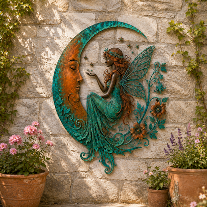 🔥Last Day 50% OFF Sola🔥-🌟🌜️Crescent Moon Bee Wall Decor🐝
