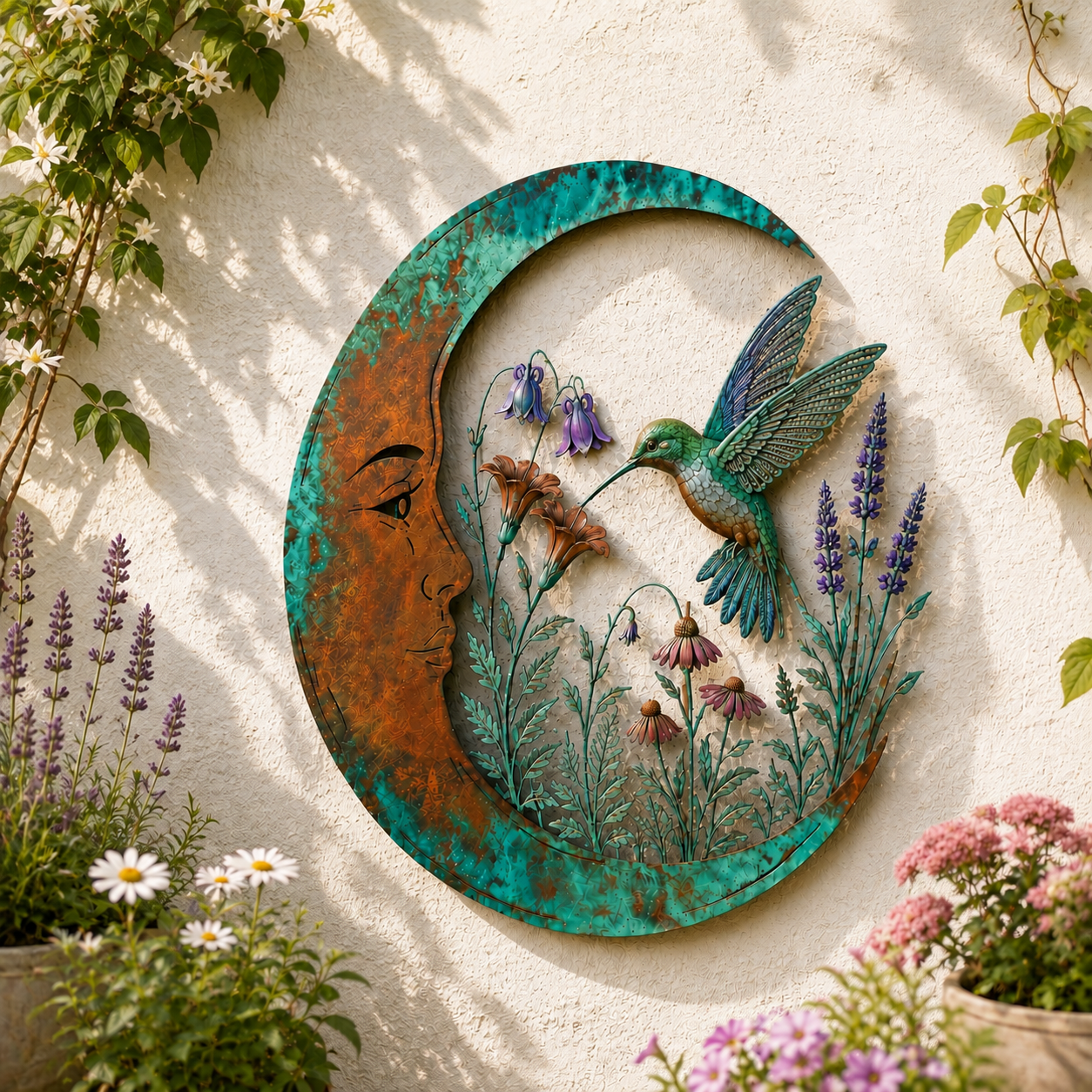 🔥Last Day 50% OFF Sola🔥-🌟🌜️Crescent Moon Bee Wall Decor🐝