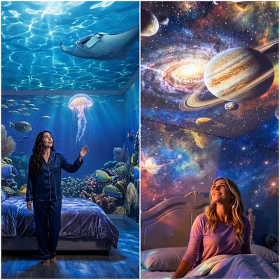 🌌 5D Galaxy Ocean Projector – Turn Any Room Into a Dreamy Cosmic Escape