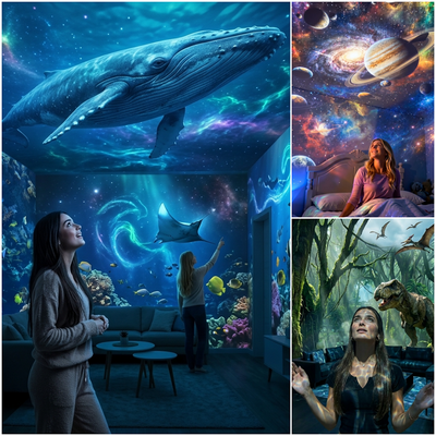 🌌 5D Galaxy Ocean Projector – Turn Any Room Into a Dreamy Cosmic Escape