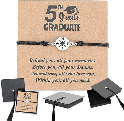 🎓 Graduation Bracelet 2026 | Adjustable Gift for Him & Her