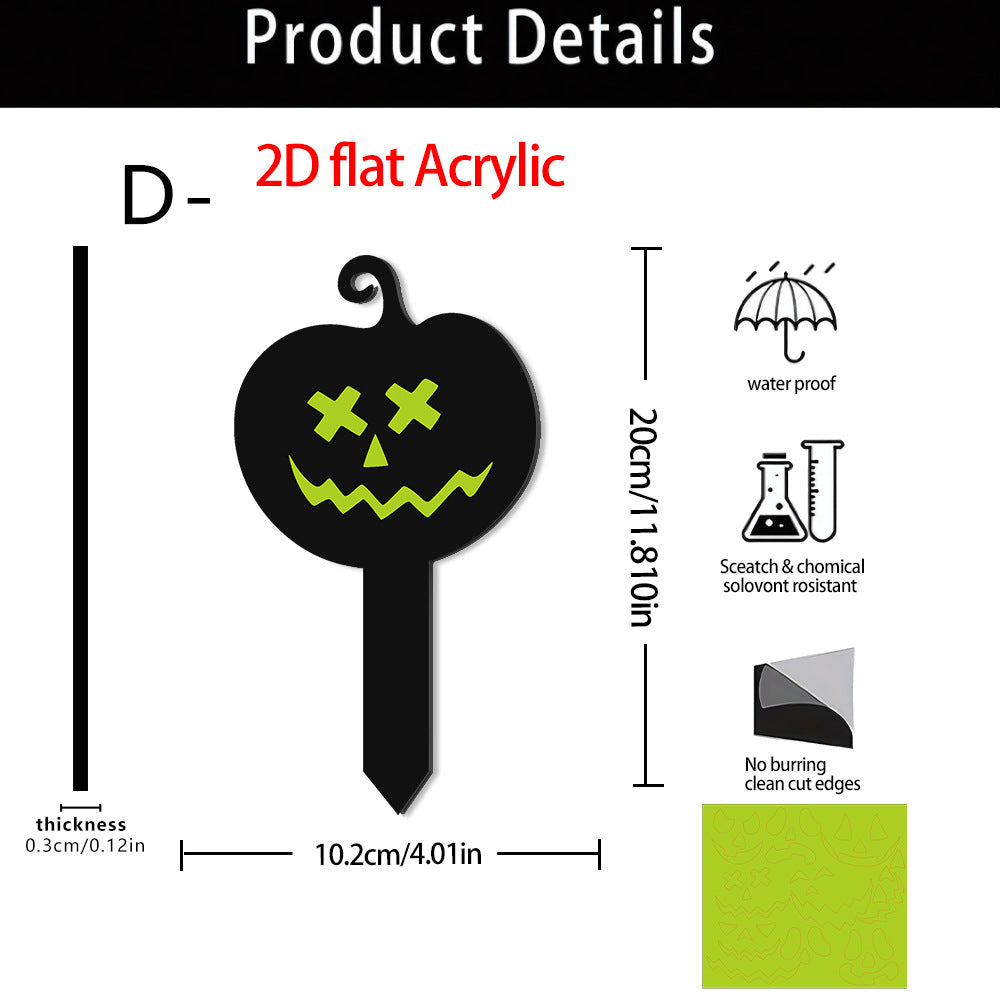 🎃🔥Halloween Sale 50% OFF🔥 Luminous Acrylic Pumpkin Garden Stake