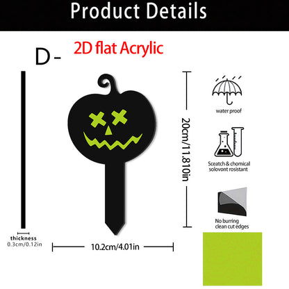 🎃🔥Halloween Sale 50% OFF🔥 Luminous Acrylic Pumpkin Garden Stake