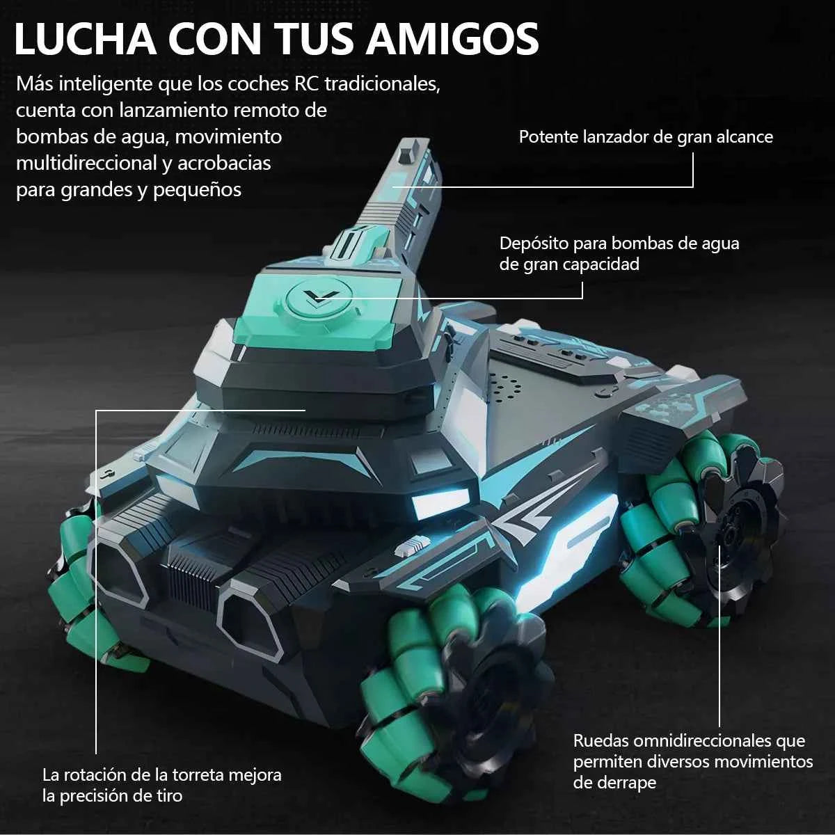 🔥Shocking Offer! Remote Controlled Super Tank Shoots Hydrogel - Unstoppable Discount! 🚀