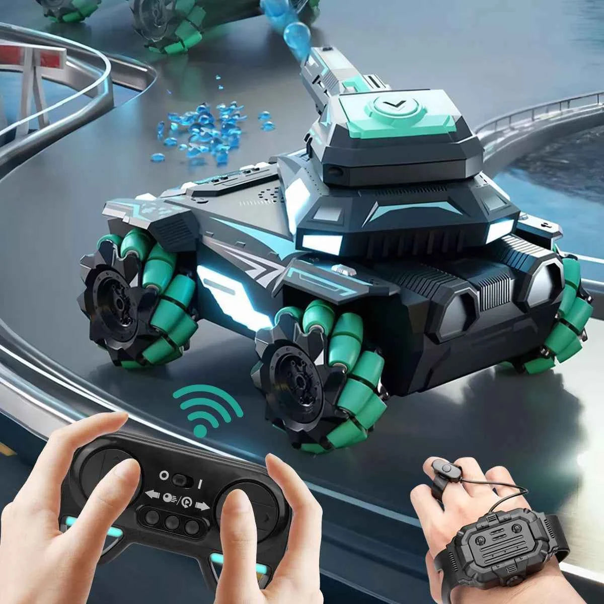 🔥Shocking Offer! Remote Controlled Super Tank Shoots Hydrogel - Unstoppable Discount! 🚀