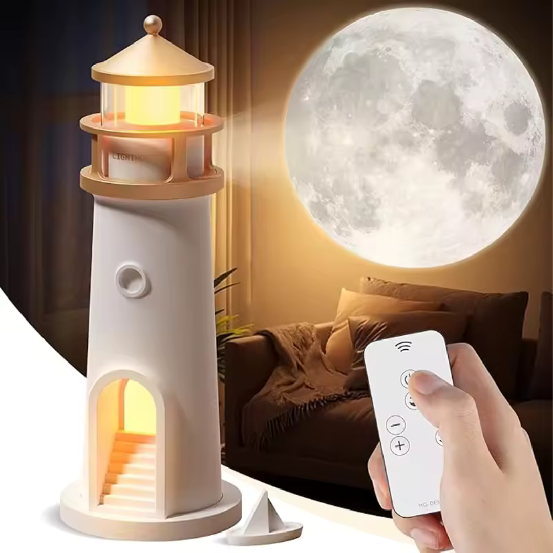 🌙 Faro Lunar Projector | LED Moon Lamp Night Light