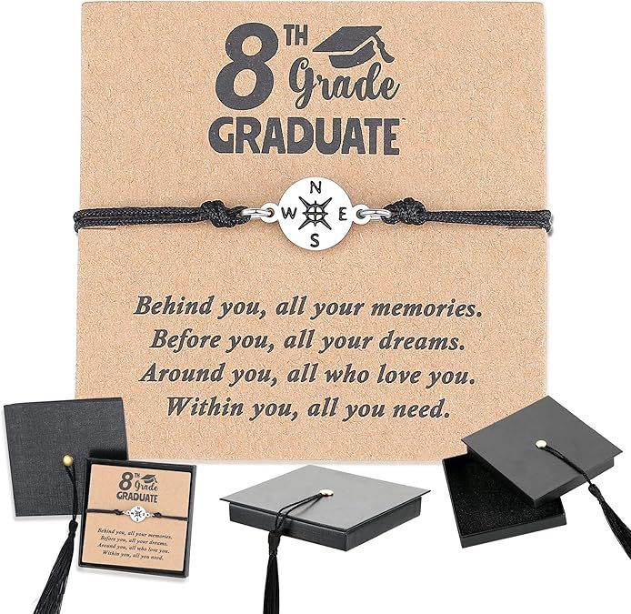 🎓 Graduation Bracelet 2026 | Adjustable Gift for Him & Her