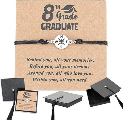 🎓 Graduation Bracelet 2026 | Adjustable Gift for Him & Her