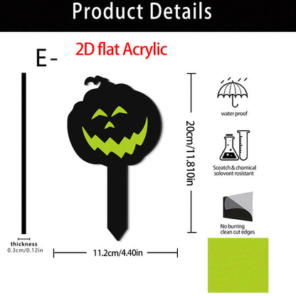 🎃🔥Halloween Sale 50% OFF🔥 Luminous Acrylic Pumpkin Garden Stake