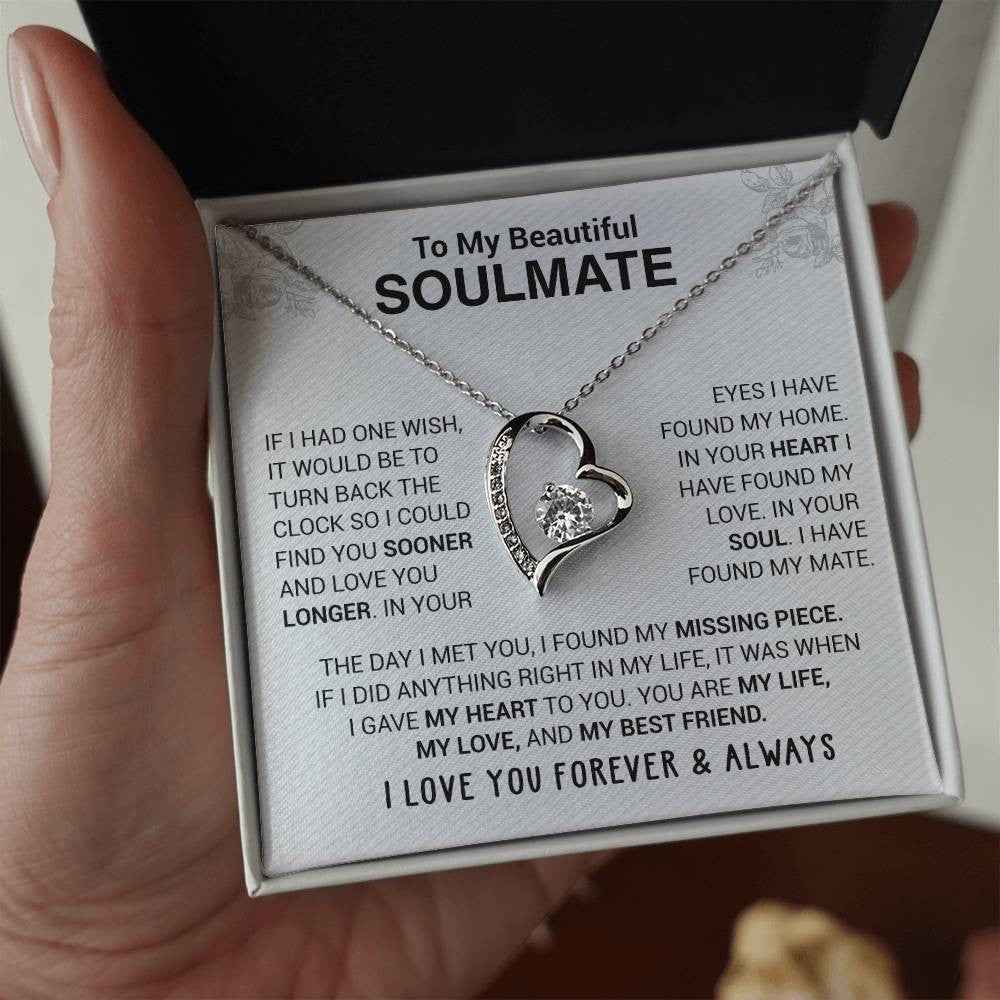 💖 To My Beautiful Soulmate Necklace | Gift for Your Loved One