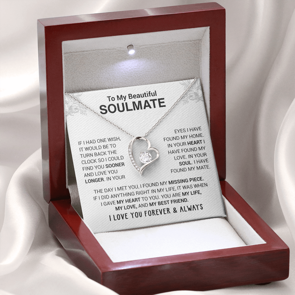 💖 To My Beautiful Soulmate Necklace | Gift for Your Loved One