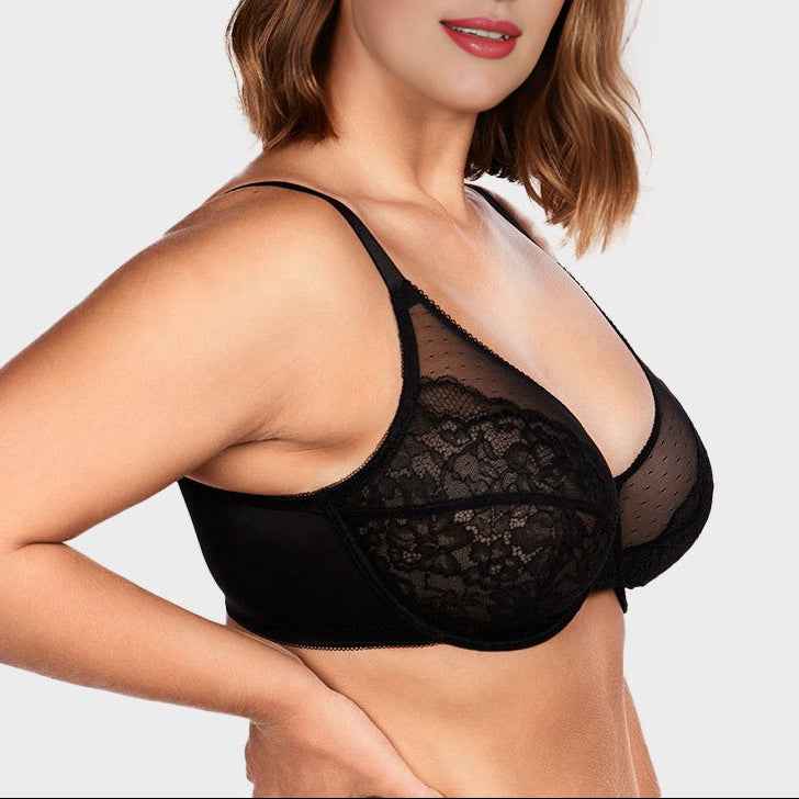 🔥Buy 2 Get 1 Free🔥Full Coverage Lace Minimizer Bra - Petal