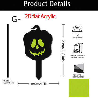 🎃🔥Halloween Sale 50% OFF🔥 Luminous Acrylic Pumpkin Garden Stake