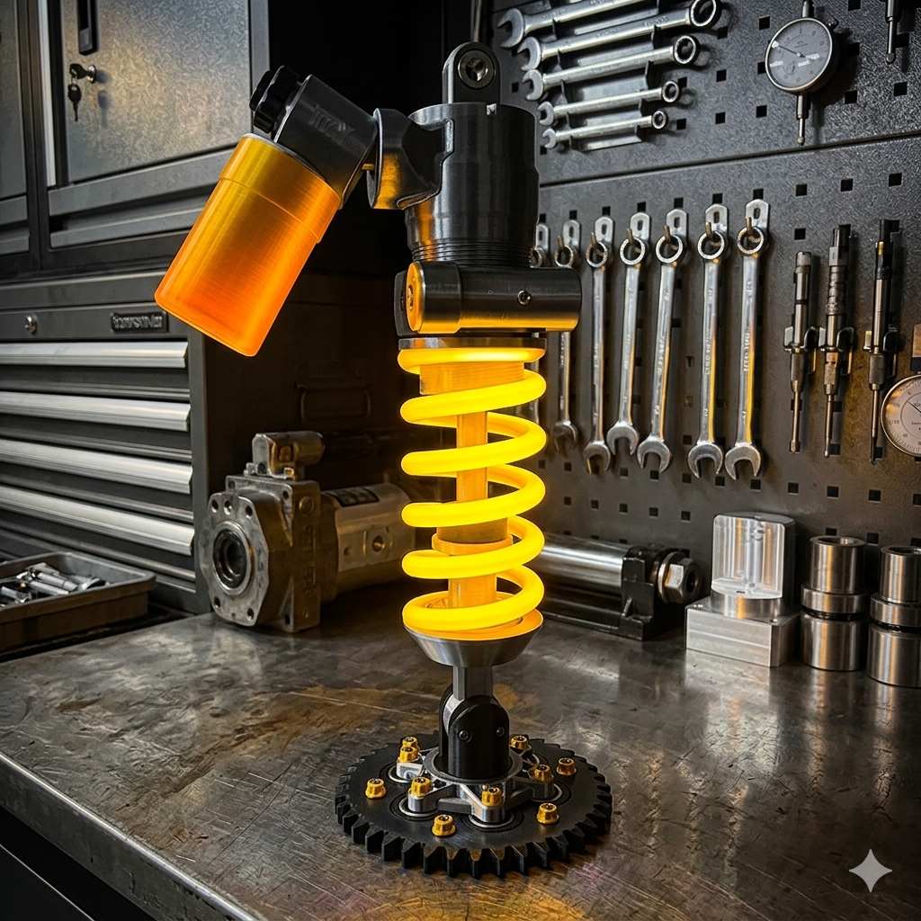 💥SAVE 48%🔥 Suspension Shock Absorber LED Lamp | Adjustable Decor Light For Gamers & Car Enthusiasts