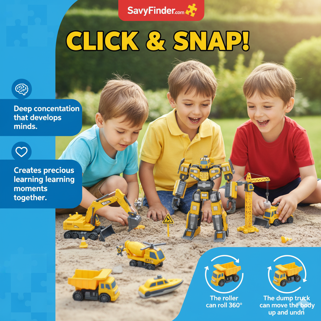 Magnetic Robo Car Adventure with Storage Box