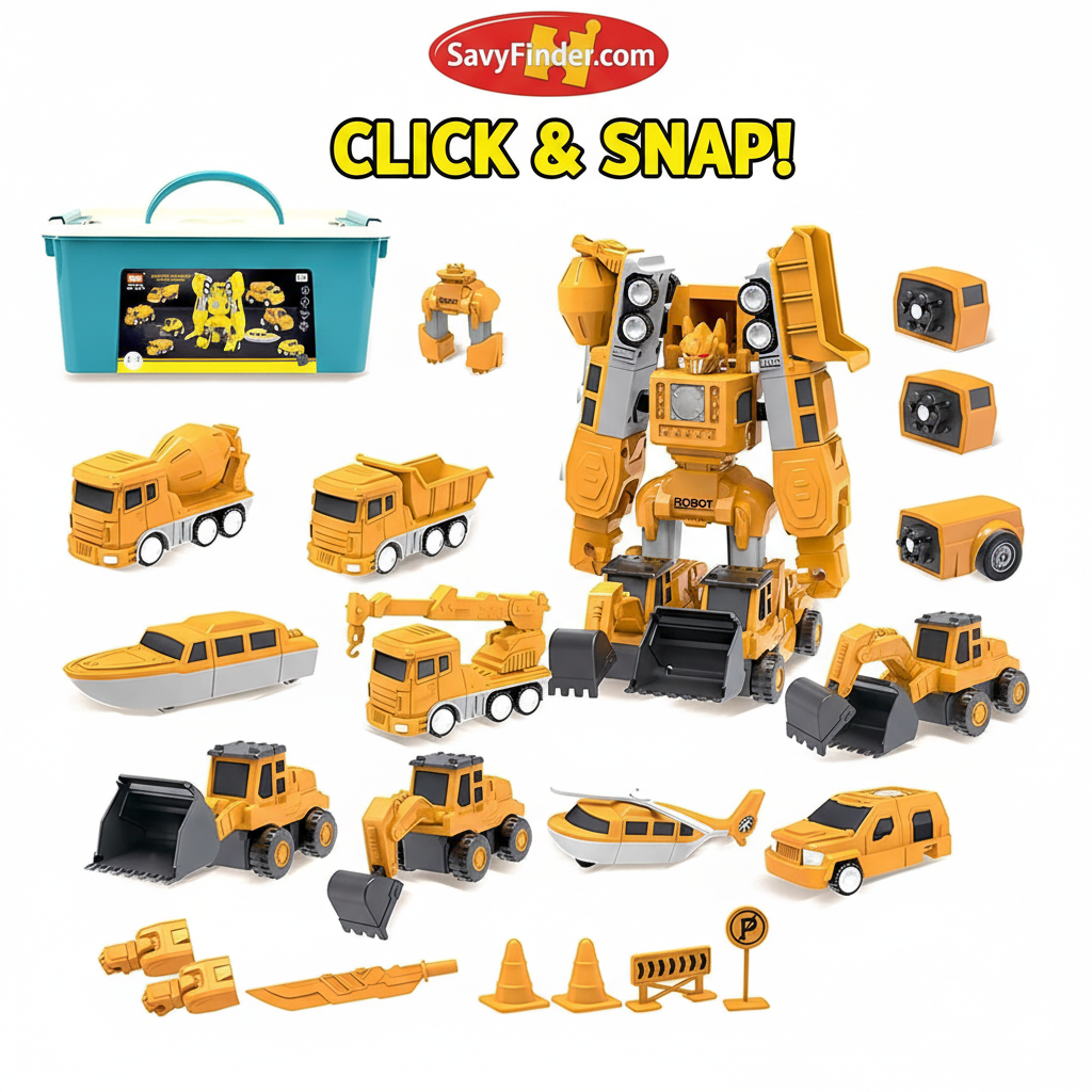 Magnetic Robo Car Adventure with Storage Box