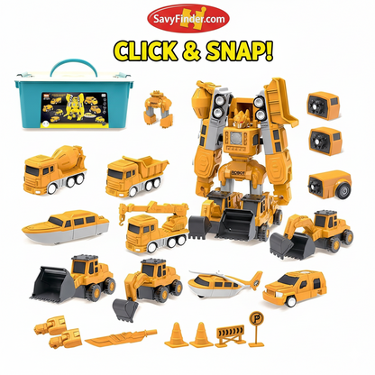 Magnetic Robo Car Adventure with Storage Box