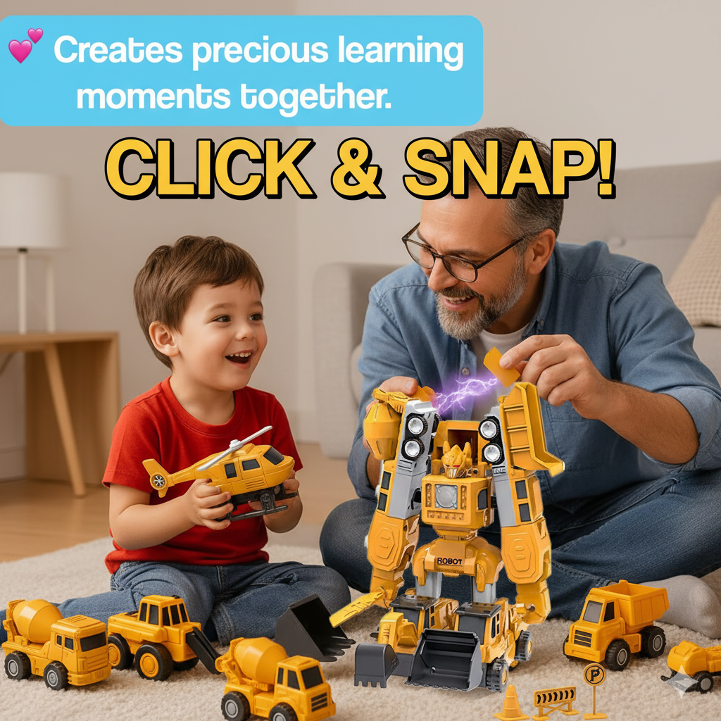 Magnetic Robo Car Adventure with Storage Box