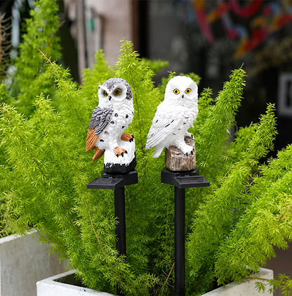 🔥Big Sale - 50% OFF🔥Waterproof Solar Owl Light – LED Pathway Light for Lawn, Garden & Outdoor Decor