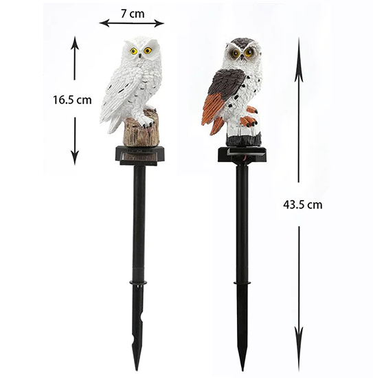 🔥Big Sale - 50% OFF🔥Waterproof Solar Owl Light – LED Pathway Light for Lawn, Garden & Outdoor Decor