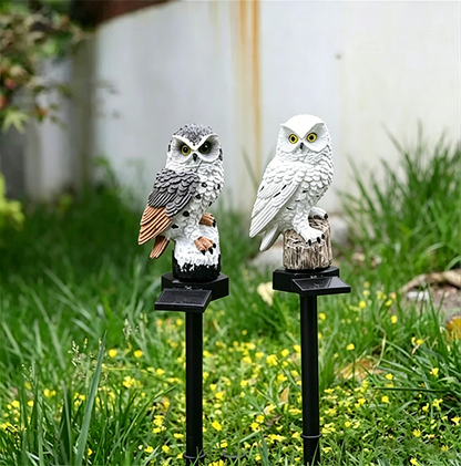 🔥Big Sale - 50% OFF🔥Waterproof Solar Owl Light – LED Pathway Light for Lawn, Garden & Outdoor Decor