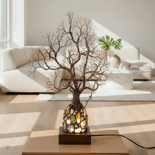 ✨ Bring Positive Energy & Peace Into Your Home With This Stunning Crystal Tree Lamp