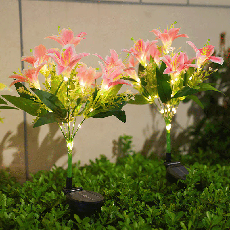🔥Last Day 50% OFF|💐Simulation Flower Ground Stake Solar Light💐💡