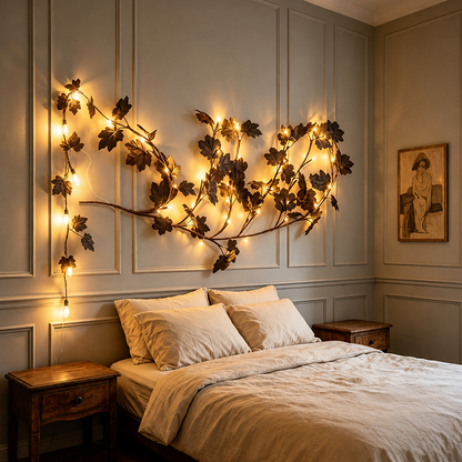 ✨ Flexible LED Vine Tree Light – Butterfly Flower Wall Decor Lamp
