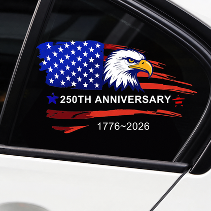 USA 250th Anniversary Patriotic Eagle Car Decal