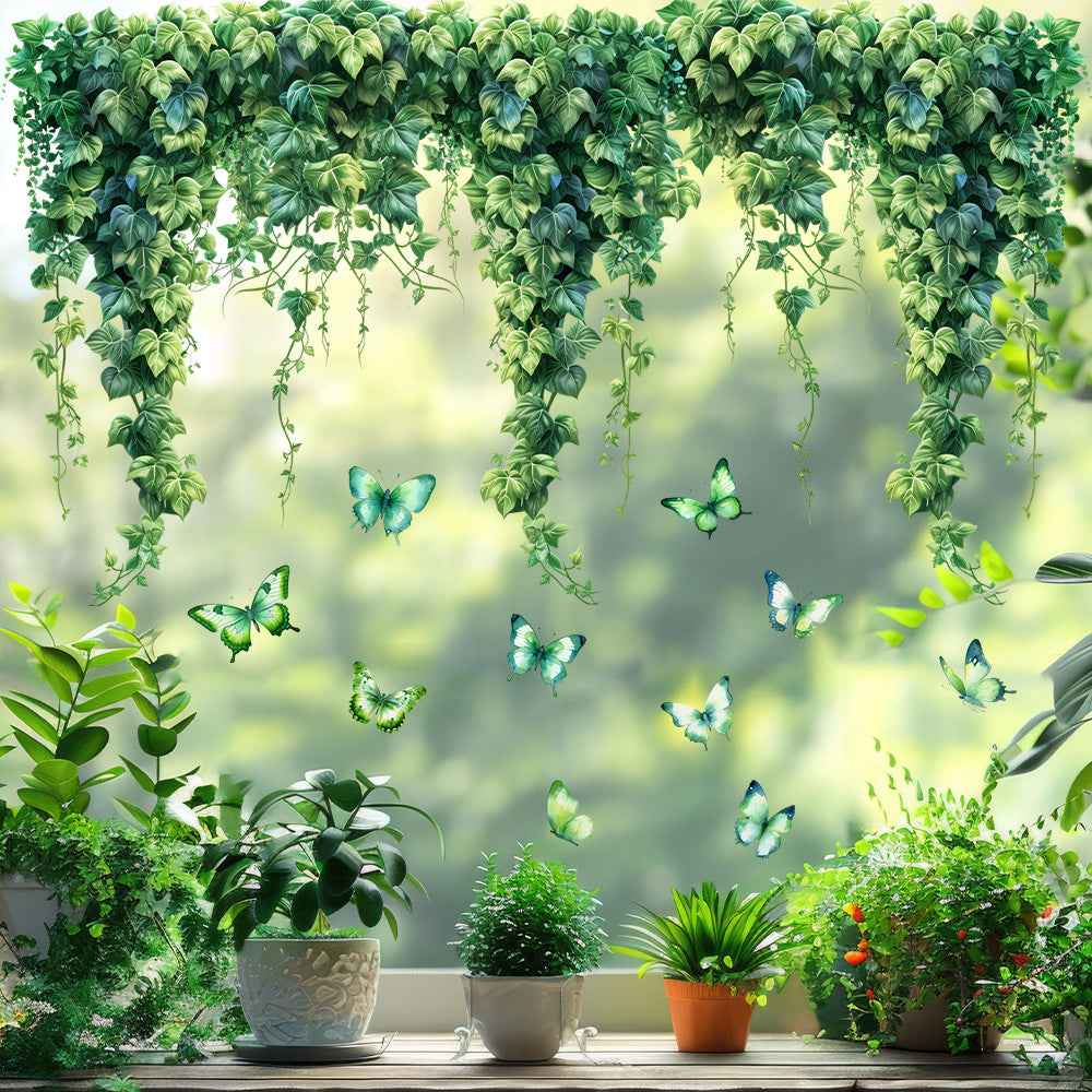 💐Colorful Floral Bouquet Window Sticker🖼️(Cut to size freely)