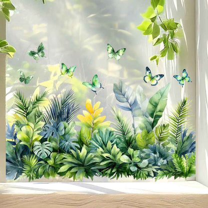 💐Colorful Floral Bouquet Window Sticker🖼️(Cut to size freely)