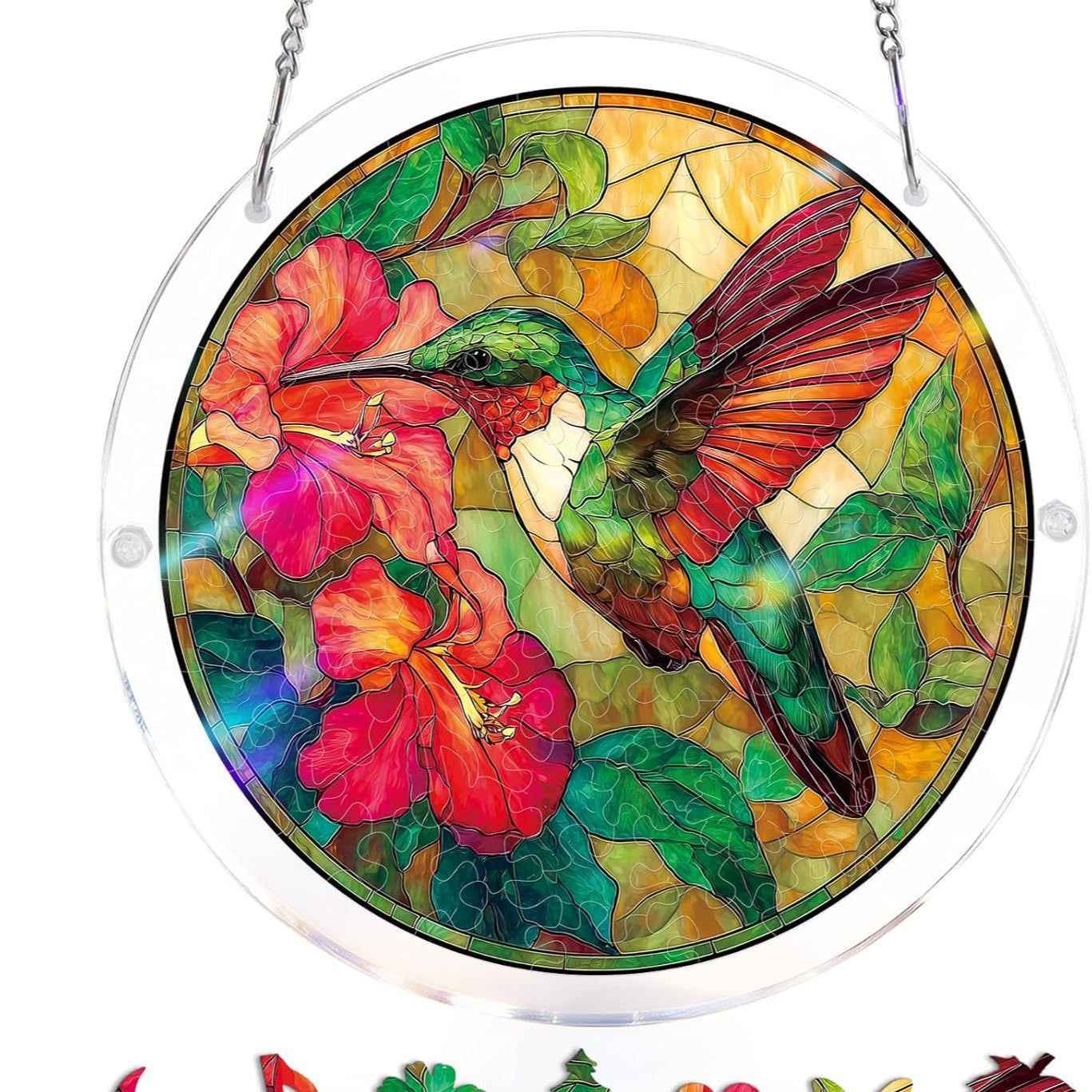 ☀️LAST DAY 45% OFF🔥Acrylic Jigsaw Puzzle Suncatcher - Holy Light of Jesus
