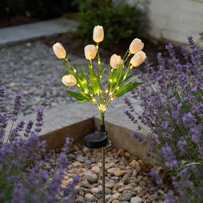 🔥Last Day 50% OFF|💐Simulation Flower Ground Stake Solar Light💐💡