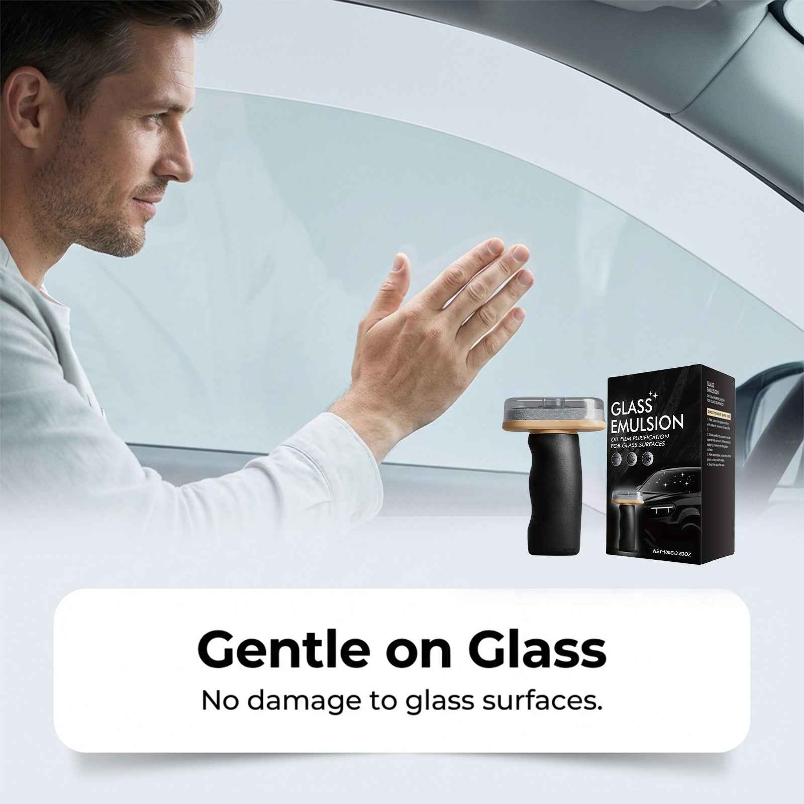 ✨ Car Window Oil Film Remover | Glass Cleaning Cream