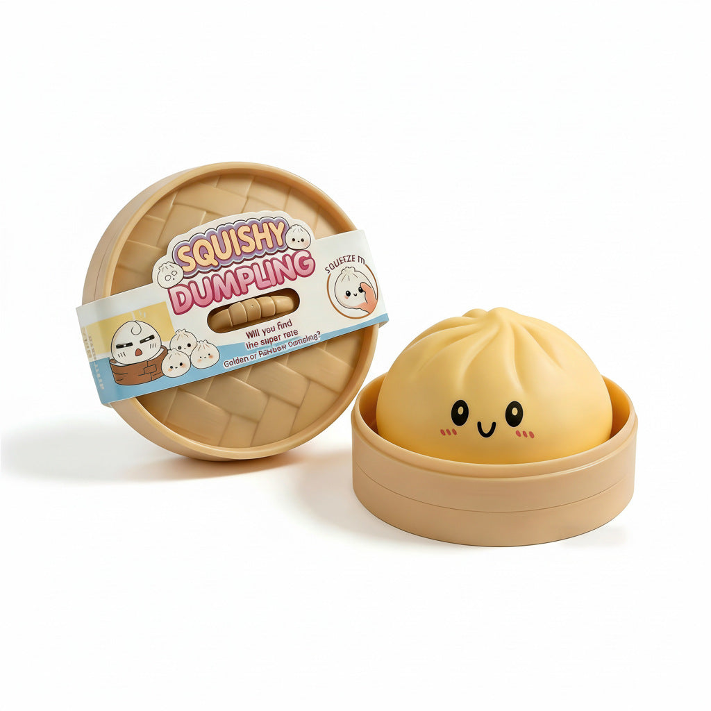 Kawaii Cute Rainbow Dumpling Squishy Stress Toy – Soft Slow-Rising Stress Relief Toy