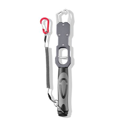 🎁Father's Day Gift 2-in-1 Fish Gripper with Scale, Aircraft-Grade Aluminum Alloy Heavy Duty Fish Lip Holder, 40lb Load Bearing Anti-Slip 360° Swivel Handle, Corrosion Resistant Fishing Tool for Fresh Saltwater Angler Dad