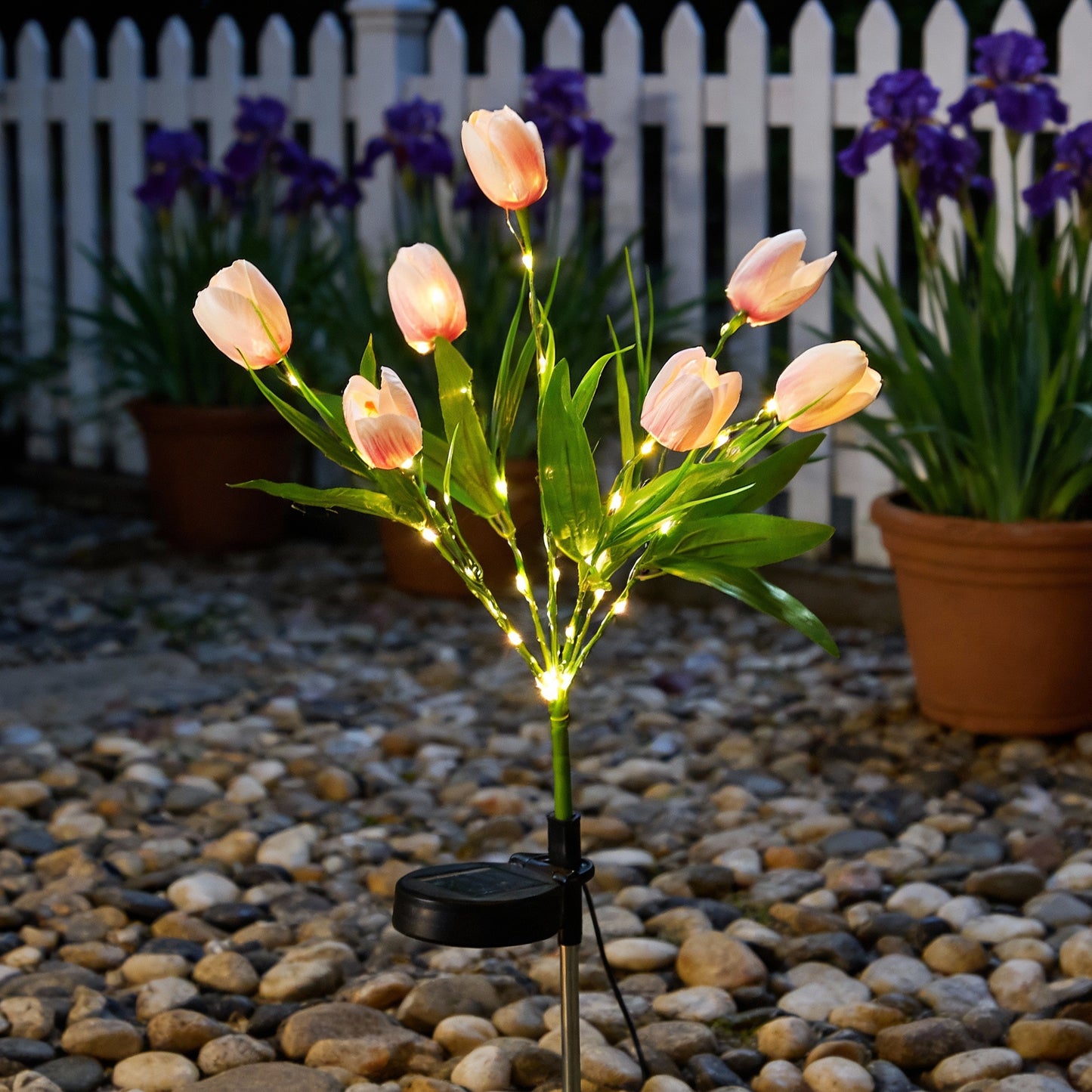 🔥Last Day 50% OFF|💐Simulation Flower Ground Stake Solar Light💐💡