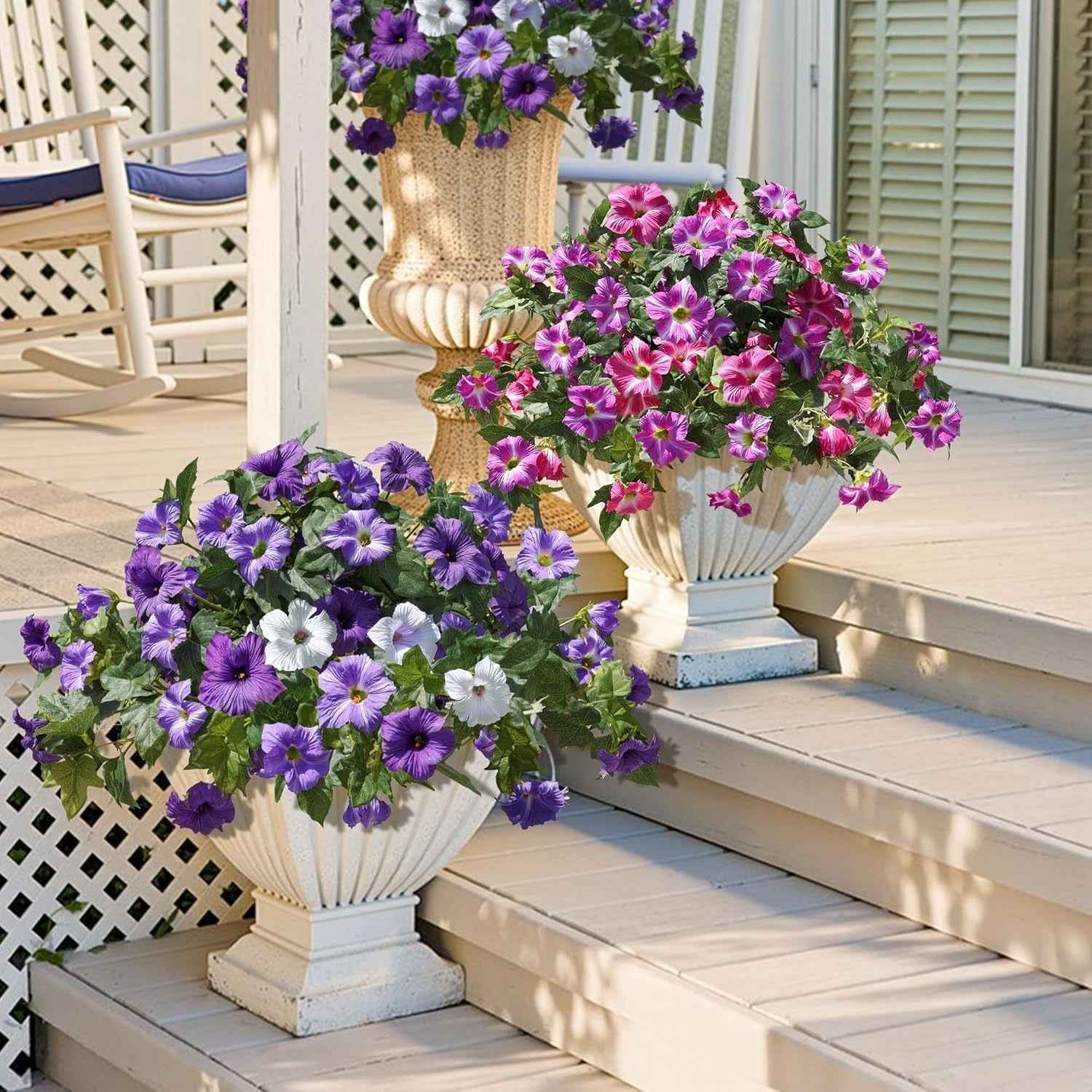 🌺🌷Artificial Fake Petunia Flowersfor Outdoor Decoration ✨(2Pcs)