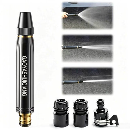 🔥Last Day 50% OFF🔥 High-Pressure Garden Hose Nozzle Kit 🚗💦 Car Wash & Plant Watering Spray Gun