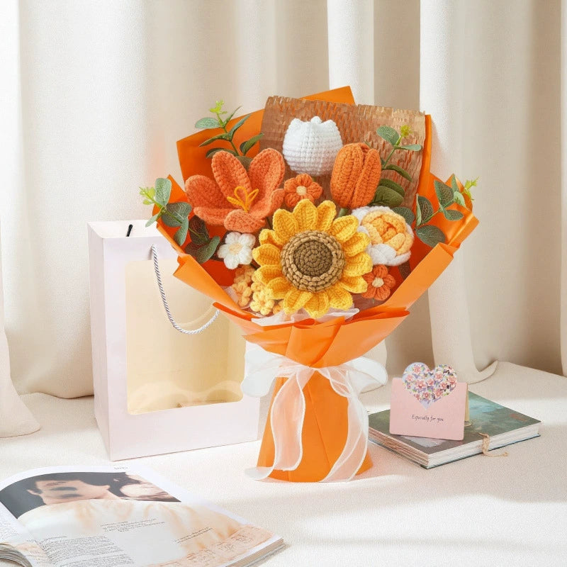🎁Forever Flowers for Mom — Handmade Crochet Bouquet 💐
