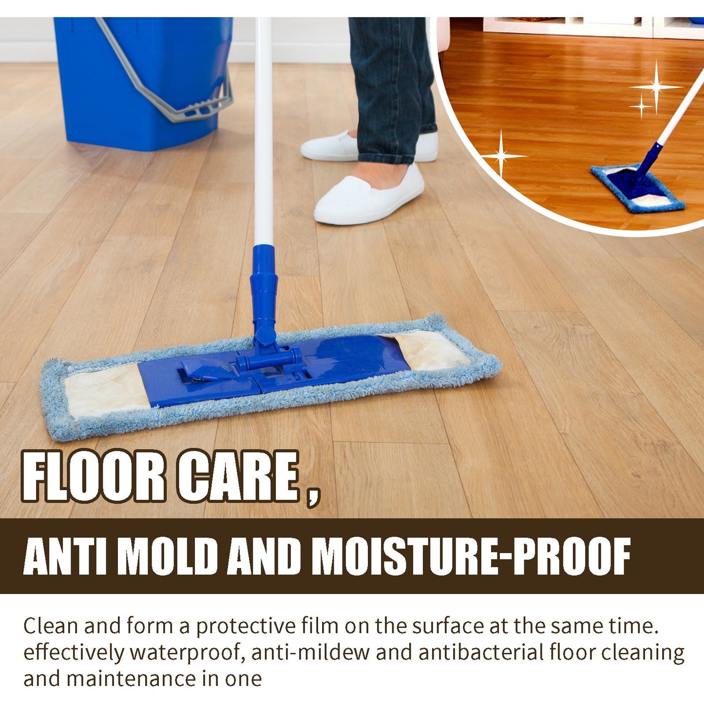 🔥Last Day 50% OFF✨Natural Beeswax Wood Polish Spray-Make Your Floor Clean Again